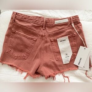 Girlfriend Collective Rust Denim Shorts